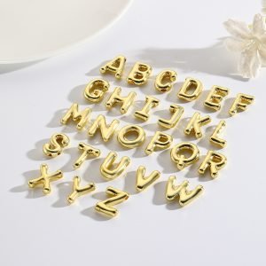 Glossy Letter A-Z Copper Pendant Fashion Accessories DIY Jewelry Versatile New Necklace Accessories