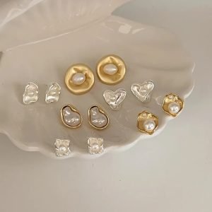 2025 New 925 Silver Needle Diamond-studded Pearl Heart Earring French Light Luxury Niche Sense Temperament Earrings Women