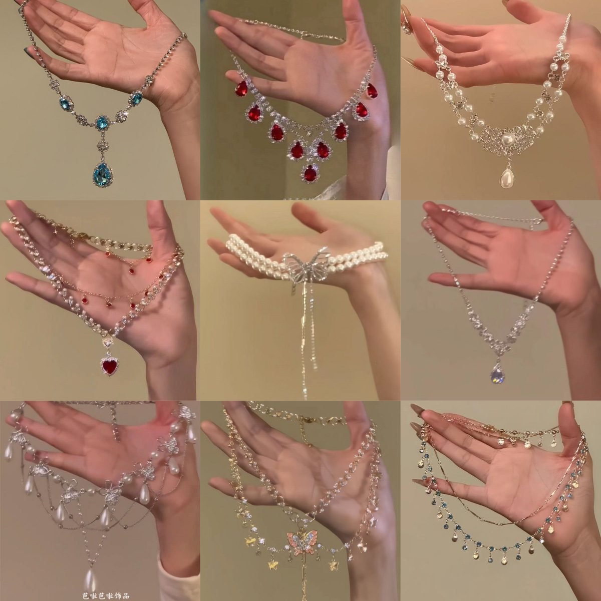 Temperament Exaggerated Flash Zirconium Necklace Female Niche Design Sense Advanced Banquet Accessories Flash Necklace